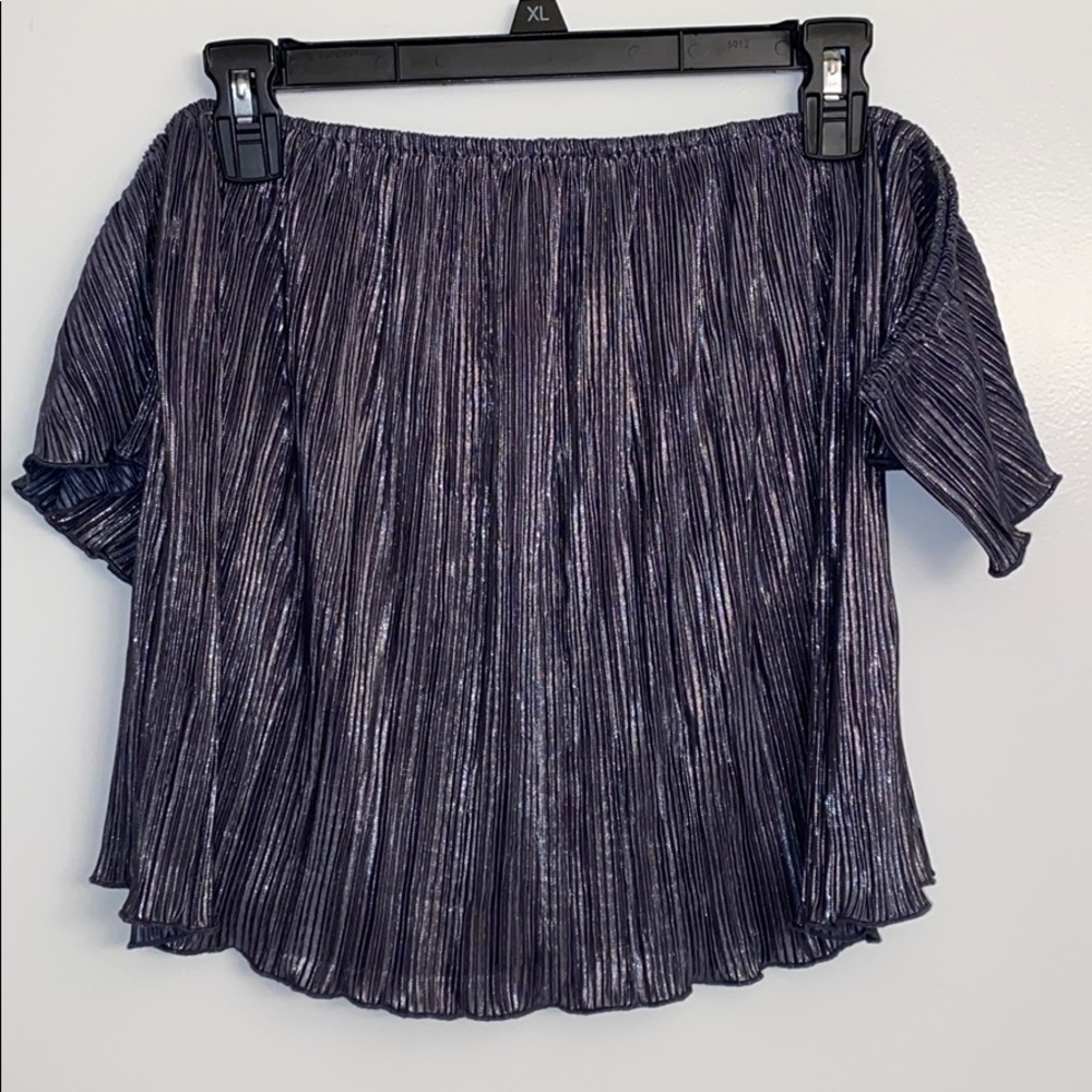 Shimmer Off the Shoulder Top
